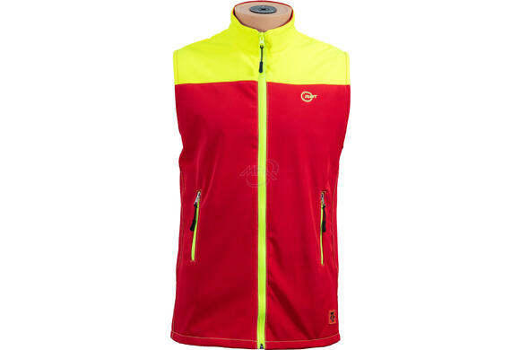 Veste polaire sans manches Pireneo RBT - Rouge / Jaune